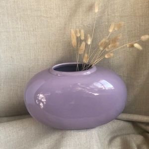 Purple Vintage Oval Vase